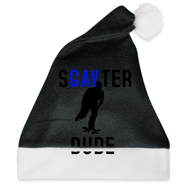 sgayter-dude-weihnachtsmuetze-schwarz-weiss