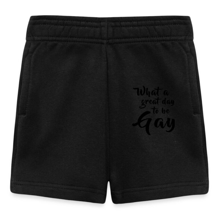 what-a-great-day-to-be-gay-baby-shorts-schwarz