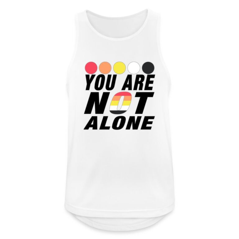 you-are-not-alone-akiosexual-pride-maenner-tank-top-atmungsaktiv-weiss