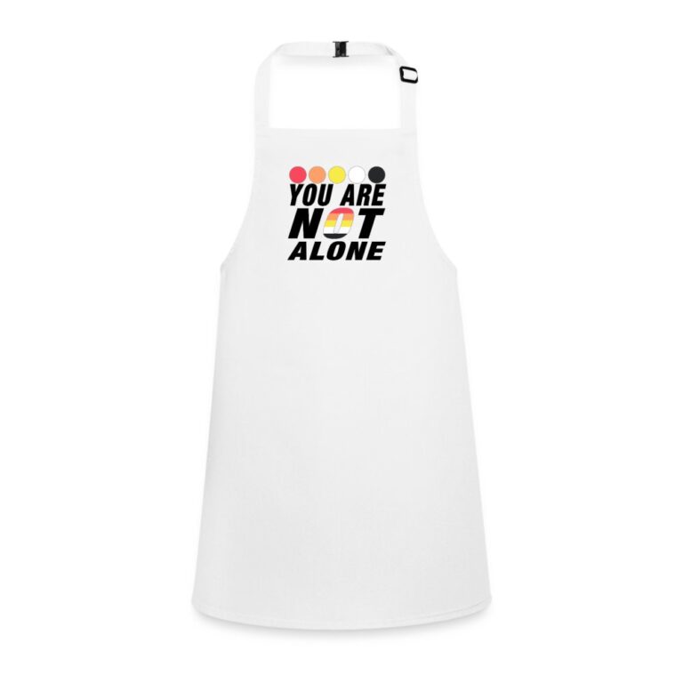 you-are-not-alone-akiosexual-pride-schuerze-fuer-kinder-weiss