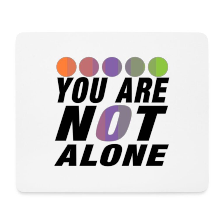 you-are-not-alone-aliagender-pride-mousepad-querformat-weiss