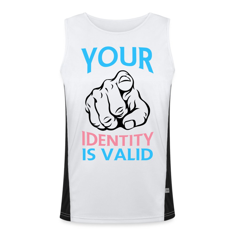 your-identity-is-valid-transgender-pride-funktionelles-kontrast-tank-top-fuer-maenner-weiss-schwarz
