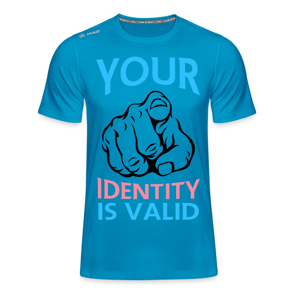 your-identity-is-valid-transgender-pride-jako-maenner-t-shirt-run-20-saphirblau