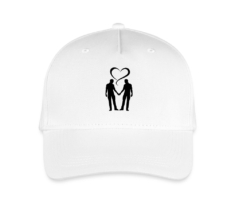 2 Men with Love - Kinder Bio Basecap Weiß