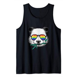 Gaypride Panda Bär - Regenbogen Flagge LGBT Schwul Lesbisch Tank Top