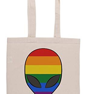 Gaylien Regenbogen LGBT Stolz Einkaufstasche Groceries Beige Shopping Bag