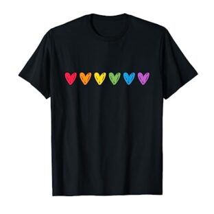 Regenbogen Herz LGBTQ CSD Gay Pride T-Shirt