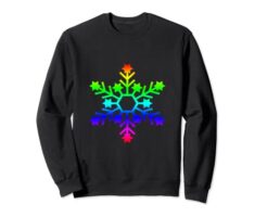 LGBT Schneeflocke Gay Pride Xmas Rainbow Snow Flake Weihnachten Sweatshirt