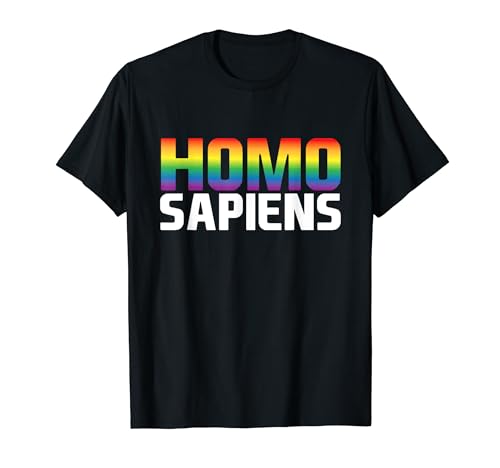 HOMO SAPIENS - Pride Rainbow Queer Lesbisch Gay CSD LGBTQ+ T-Shirt