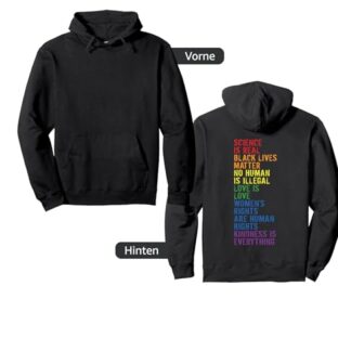 Backprint Kindness is everything LGBTQ+ Pride Pullover Hoodie