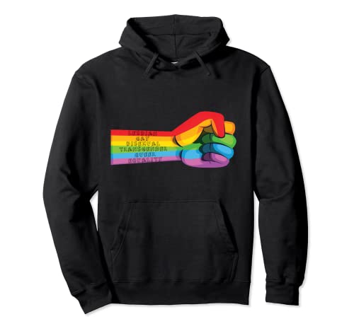 Regenbogen Herz Mit Puls - LGBT & LGBTQ Pullover Hoodie