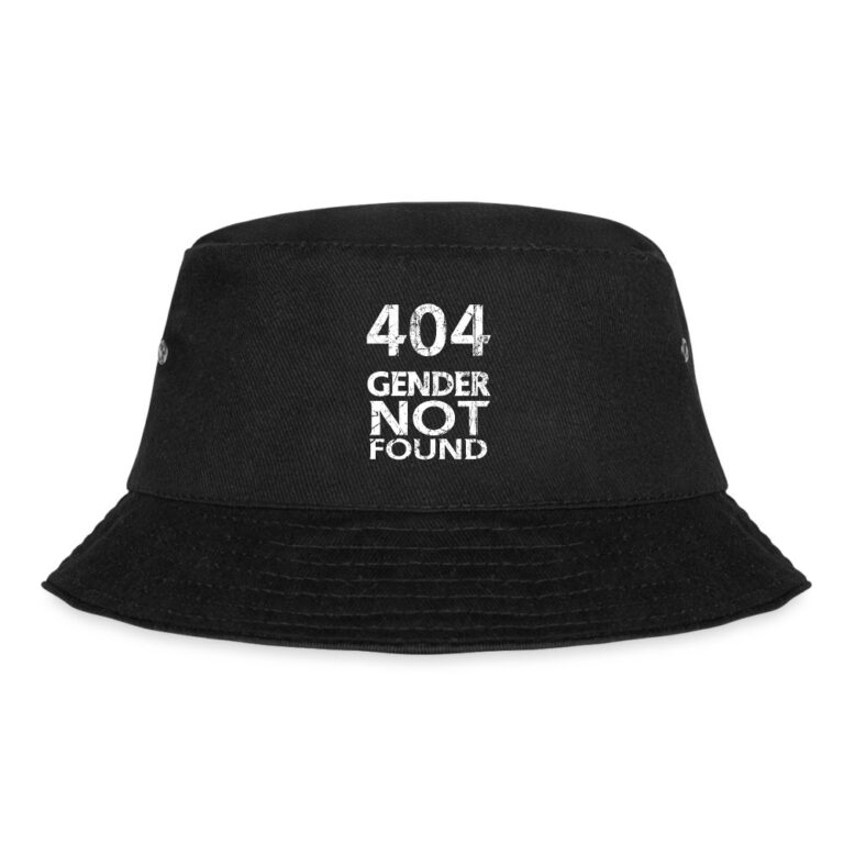 404-gender-not-found-fischerhut-schwarz