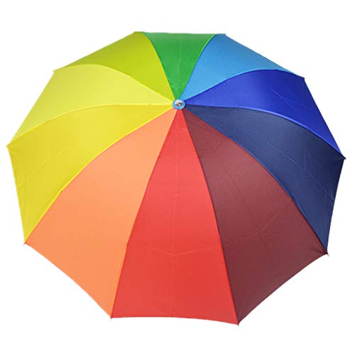 Veroda 45 Zoll Reiseschirm kompakt faltbar Regenschutz Sonnenschutz UV Schutz Regenbogen Regenschirme Sonnenschirme