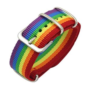 Maxter Pride Armband LGBTQ Accessoires Armbänder Gay Flag und regenbogenfarbenes Uhrenarmband