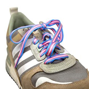 Pride.Direct® Trans Schnürsenkel | LGBT Accessoires | Trans Accessoires | Trans Merch | Rainbow Shoelaces | LGBTQ+ | Trans Pride