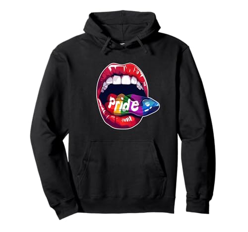 Pride Kisses Regenbogen Küsse Liebe LGBTQ Pride CSD Pullover Hoodie