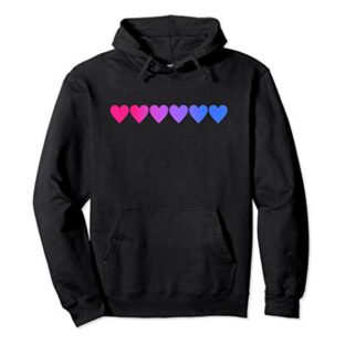 Bisexuell Bi Herz CSD Pullover Hoodie