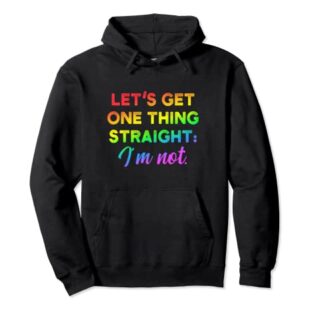 Not straight LGBT CSD Queer Pullover Hoodie