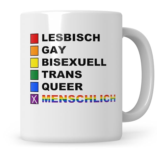 LGBTQ Tasse, Gay Pride Geschenk Spruch Outing lesbisch schwul queer