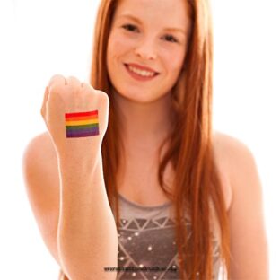 10 x Regenbogen Tattoo Fahne - CSD Tattoo - LGBT Rainbow Pride Tattoo (10)