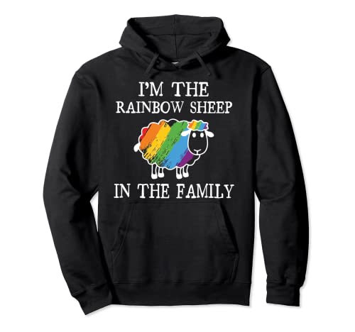 I am the Rainbow Sheep in the Family Regenbogen Schaf CSD Pullover Hoodie