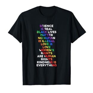 Science Is Real Black Lives Matter CSD Regenbogen LGBT T-Shirt