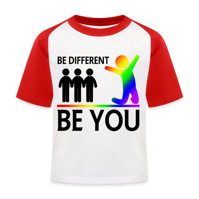 be-different-be-you-kinder-baseball-t-shirt-weiss-rot