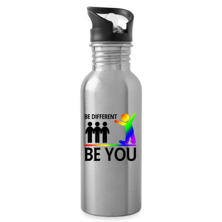 be-different-be-you-trinkflasche-mit-integriertem-trinkhalm-lightsilver