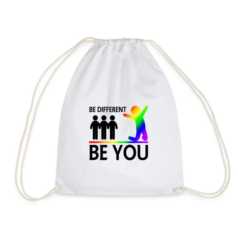 be-different-be-you-turnbeutel-weiss