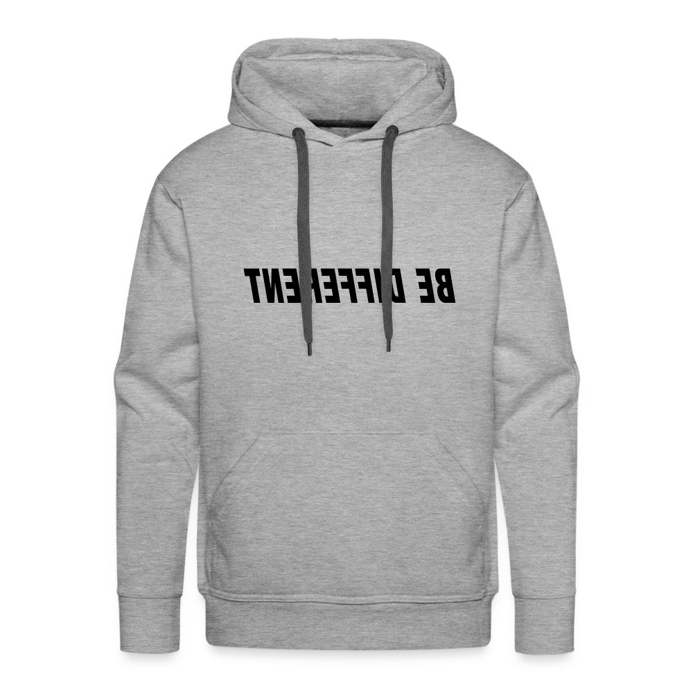 be-different-maenner-premium-hoodie-grau-meliert