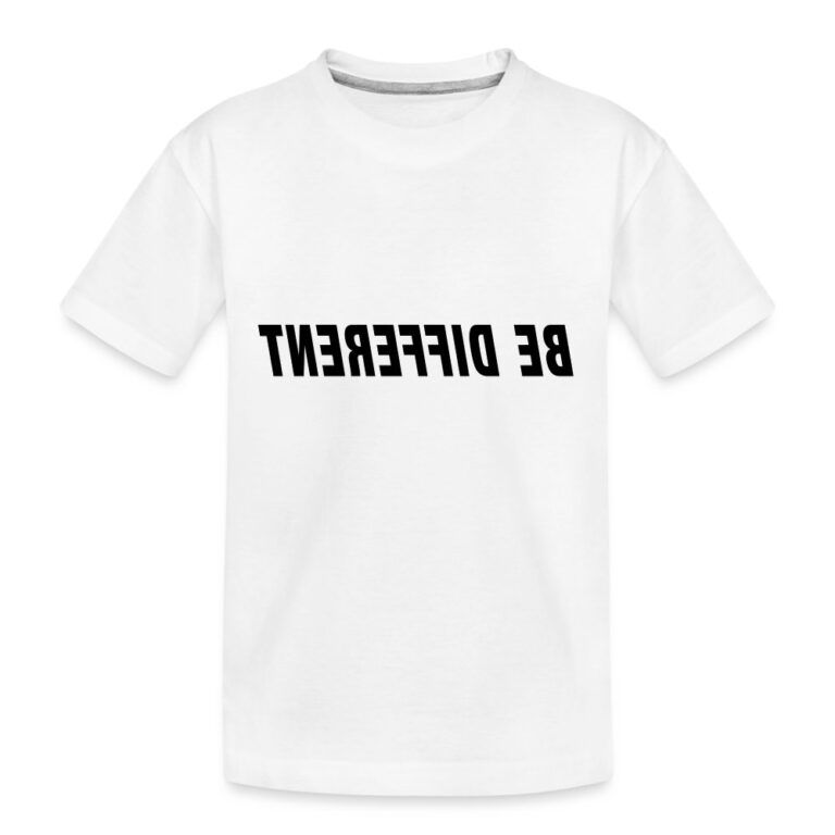 be-different-teenager-premium-bio-t-shirt-weiss