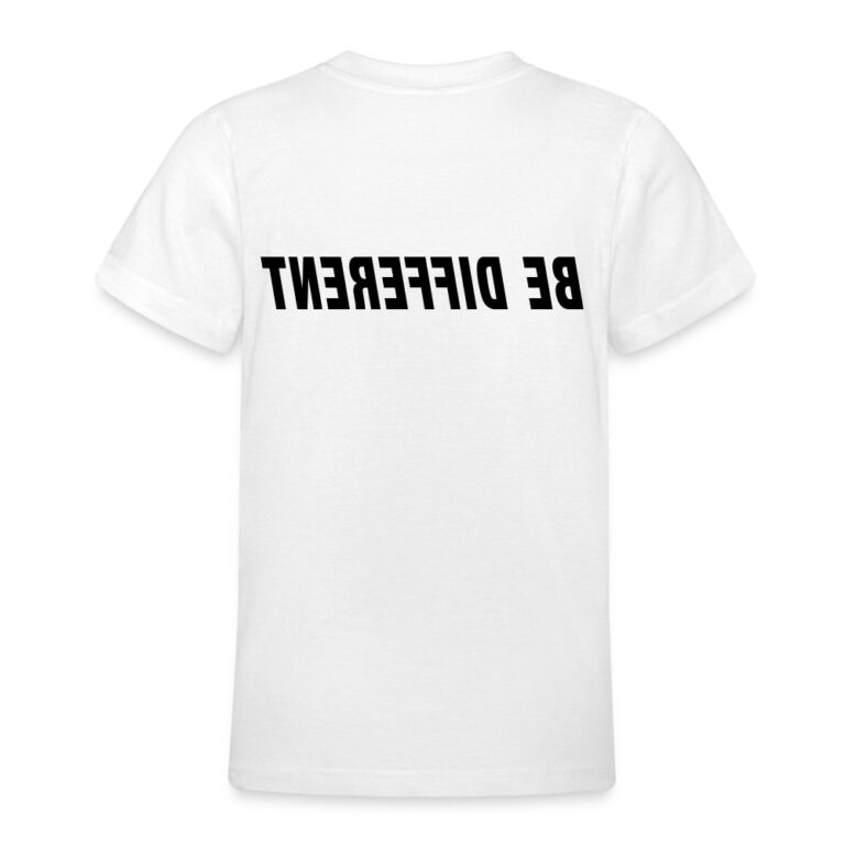 be-different-teenager-t-shirt-weiss