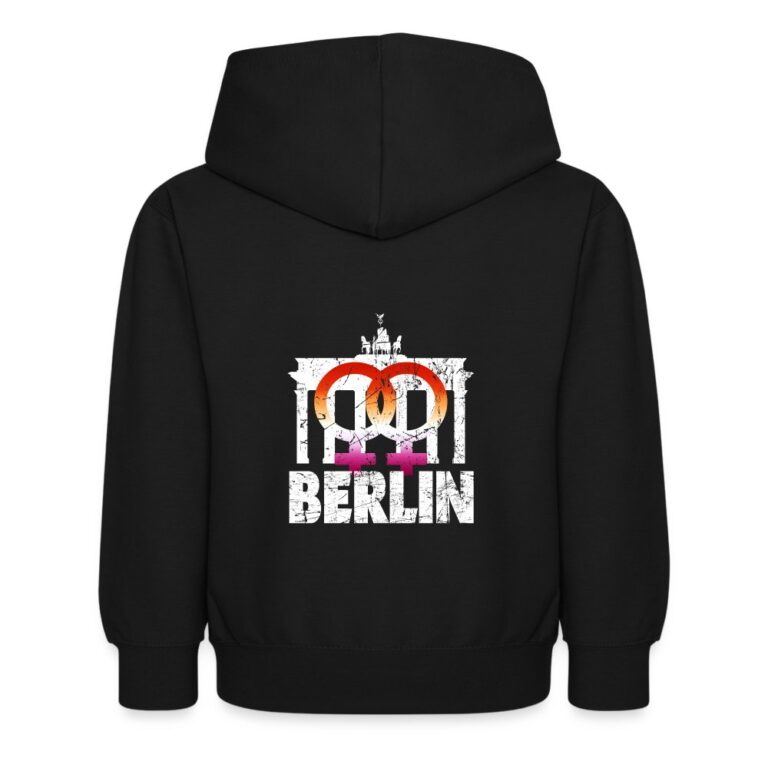 berlin-pride-mit-lesbisch-symbol-kinder-hoodie-schwarz
