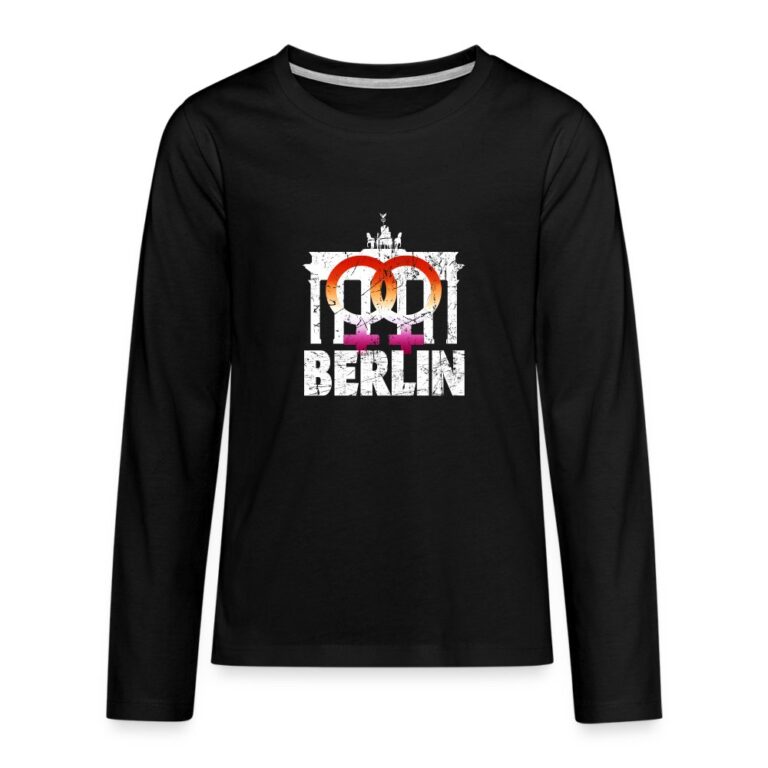 berlin-pride-mit-lesbisch-symbol-teenager-premium-langarmshirt-schwarz