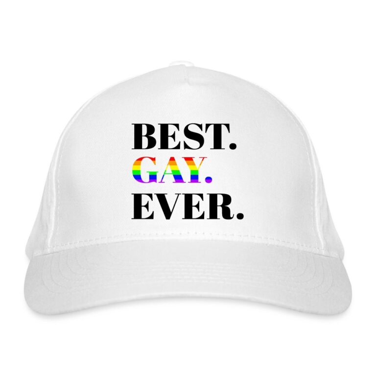best-gay-ever-bio-baseballkappe-weiss