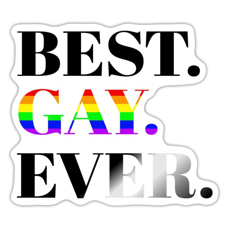best-gay-ever-sticker-weiss-glaenzend