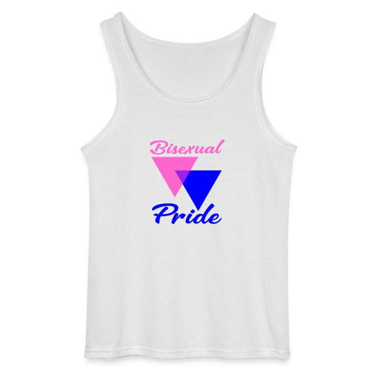 bisexual-pride-triangles-gildan-maenner-tank-top-weiss