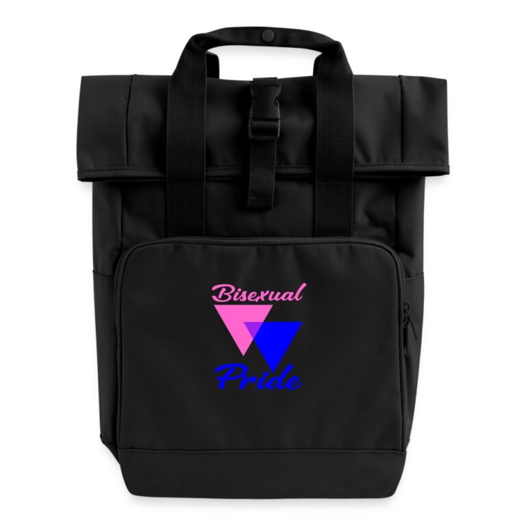 bisexual-pride-triangles-rolltop-rucksack-mit-zwei-griffen-schwarz