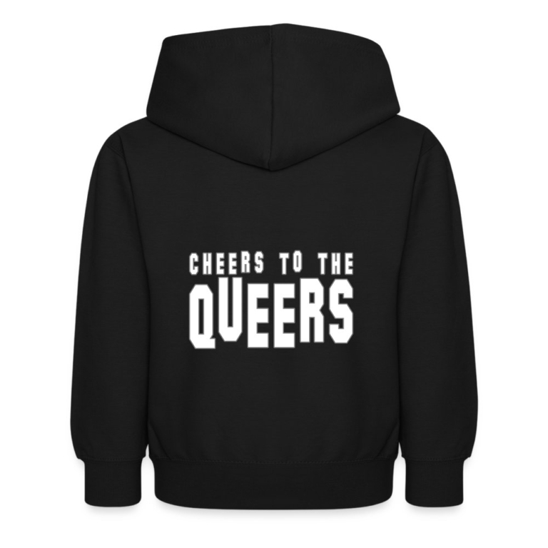 cheers-to-the-queers-kinder-hoodie-schwarz