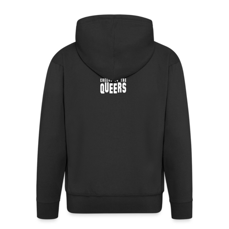 cheers-to-the-queers-maenner-premium-kapuzenjacke-schwarz