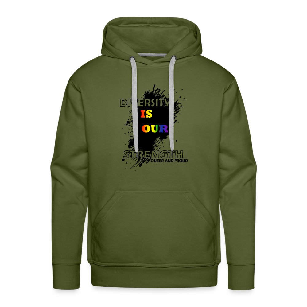 diversity-is-our-strength-queer-and-proud-maenner-premium-hoodie-olivgruen