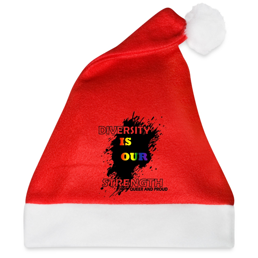 Diversity is our Strength Queer and Proud - Weihnachtsmütze Rot