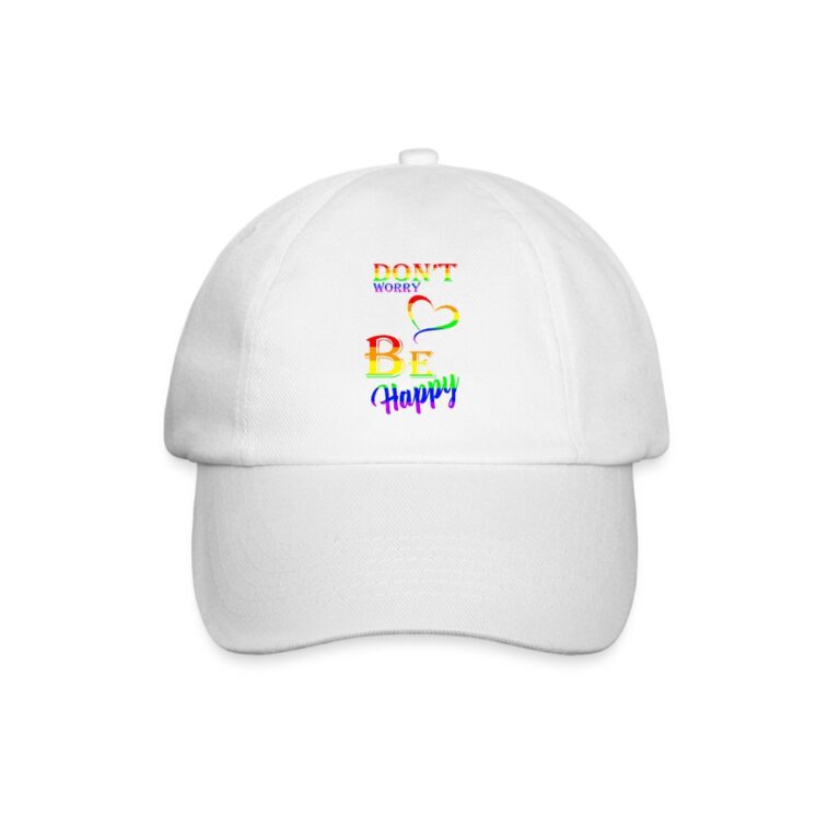 dont-worry-be-happy-baseballkappe-weiss-weiss