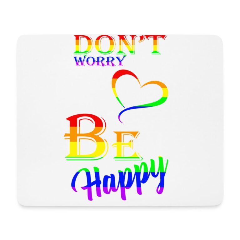 dont-worry-be-happy-mousepad-querformat-weiss