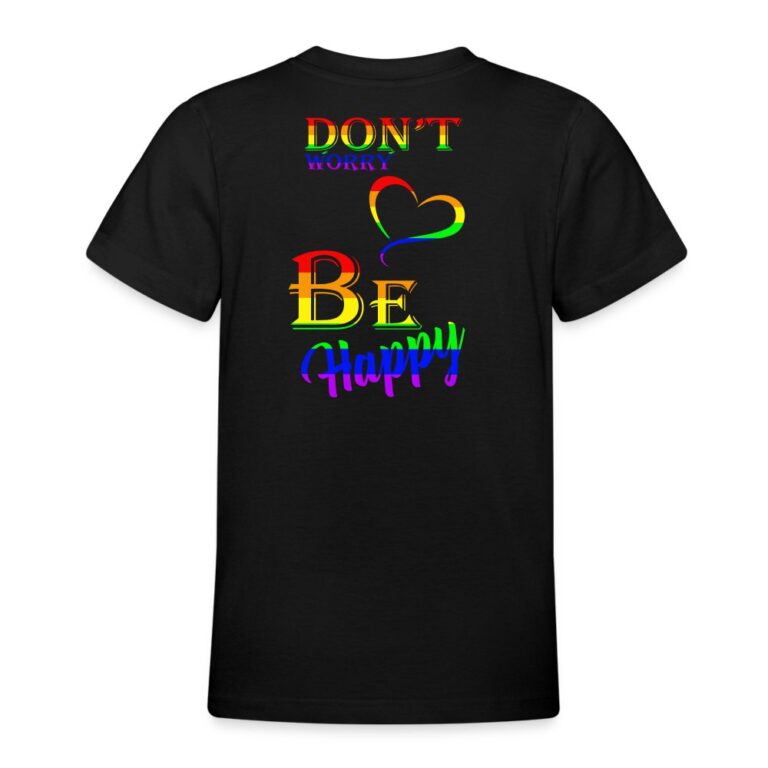 dont-worry-be-happy-teenager-t-shirt-schwarz
