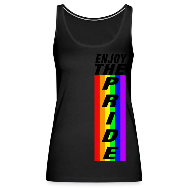enjoy-the-pride-frauen-premium-tank-top-schwarz