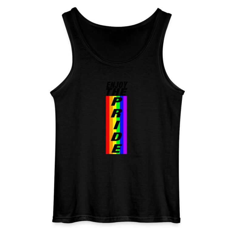 enjoy-the-pride-gildan-maenner-tank-top-schwarz