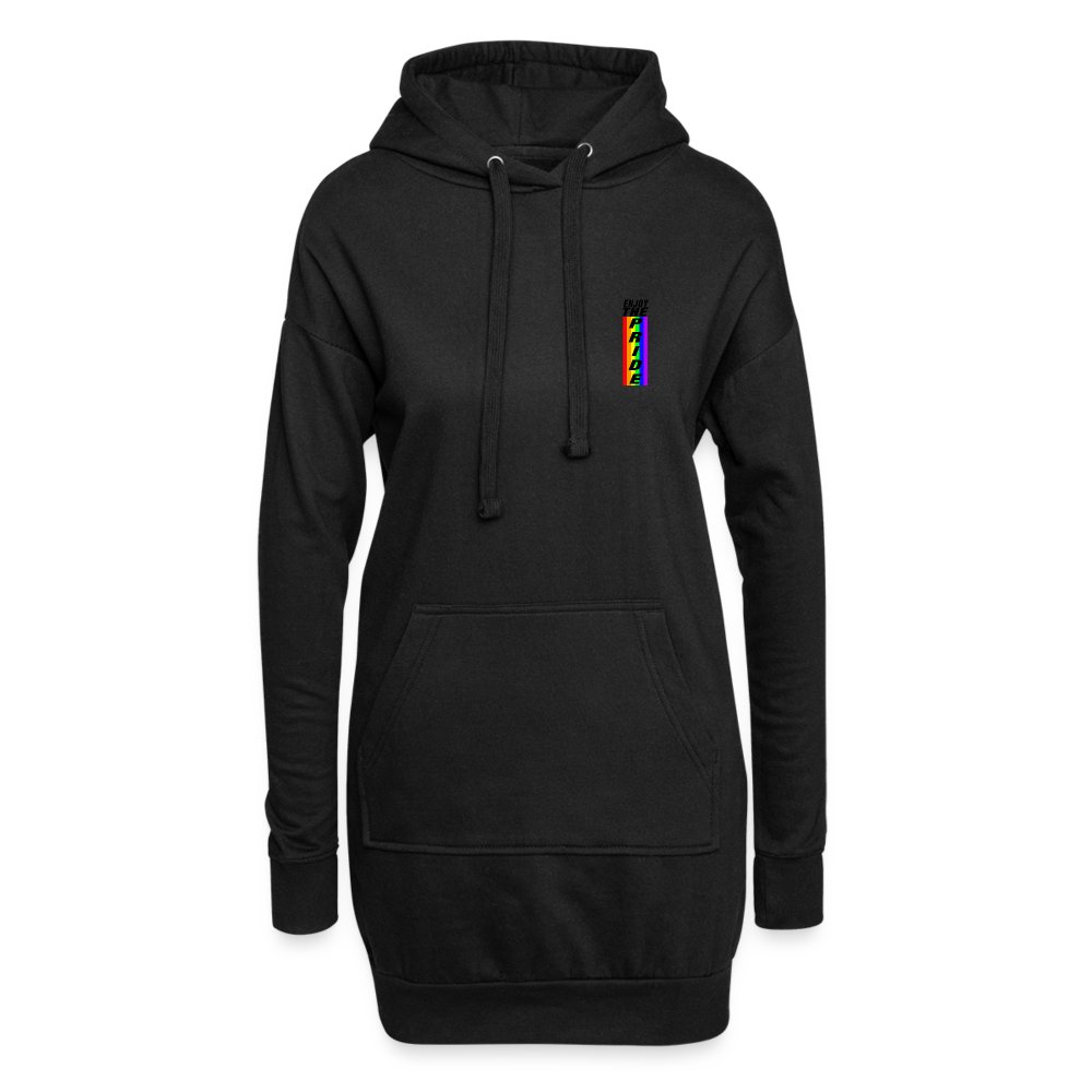 enjoy-the-pride-hoodie-kleid-schwarz