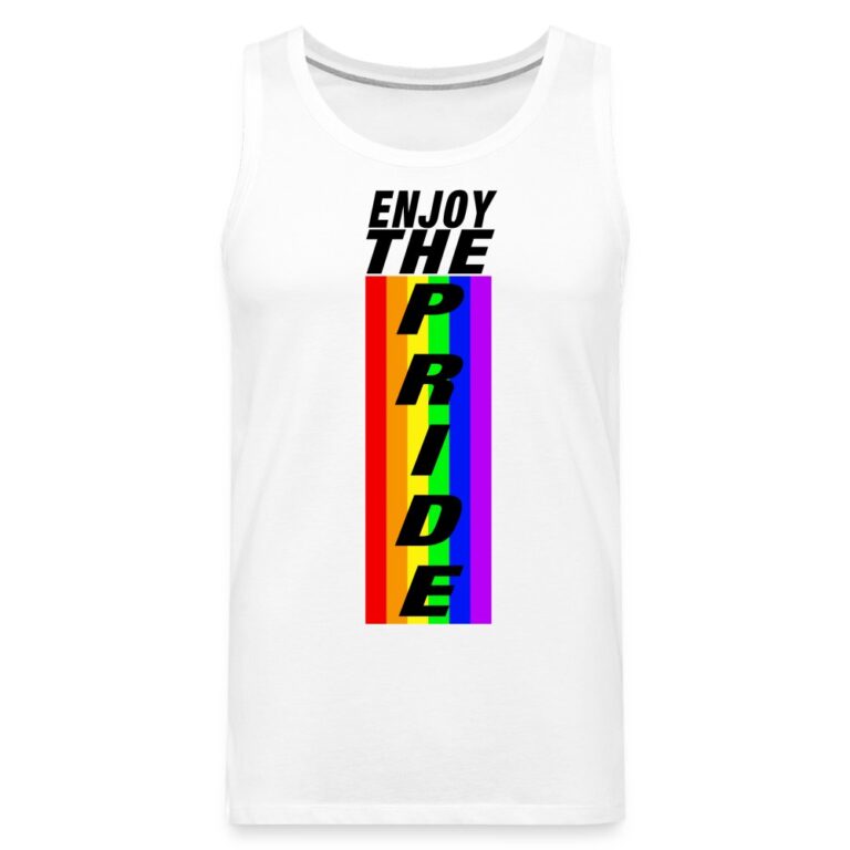 enjoy-the-pride-maenner-premium-tank-top-weiss