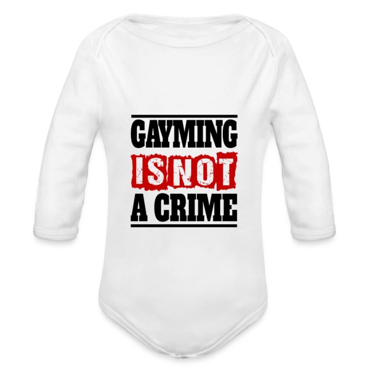 gayming-is-not-a-crime-baby-bio-langarm-body-weiss